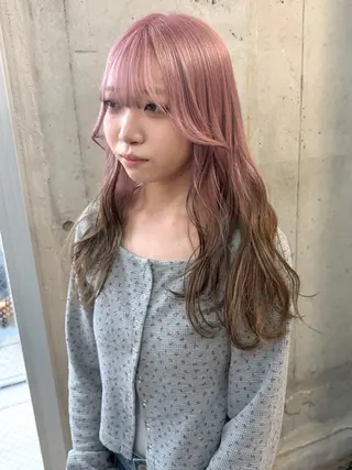 ロング カラー SHOTO ハイトー ン/ブロンドカラーのヘアスタイル