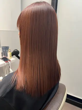 セミロング カラー 藤井 仁紀のヘアスタイル