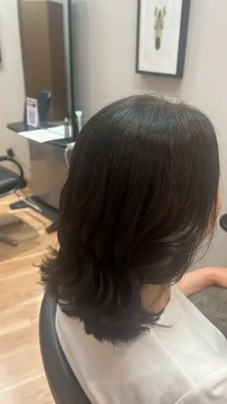 ミディアム 岡﨑 怜奈のヘアスタイル