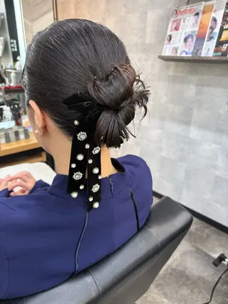 ミディアム ヘアアレンジ SHANTi 飯塚 ヘアセット/髪質改善のヘアスタイル