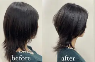 ミディアム 植野/新宿 高田馬場のヘアスタイル