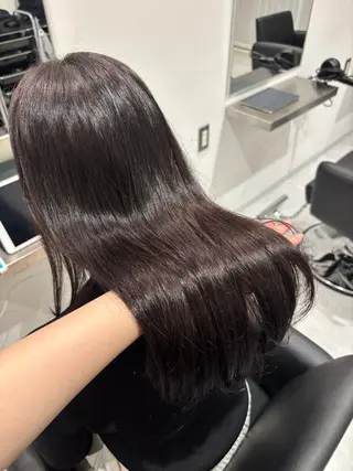 セミロング カラー レイヤーカット🎀× 韓国風🇰🇷正源のヘアスタイル
