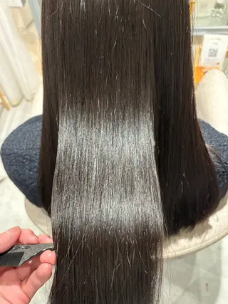 ロング 髪質改善×美髪矯正 艶髪カラー 阪口のヘアスタイル