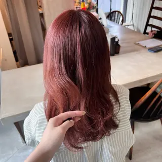 セミロング オオバヤシ マホのヘアスタイル