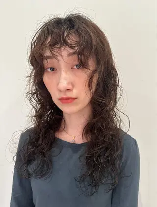 ロング パーマ ramphy 柴原 夢奈のヘアスタイル