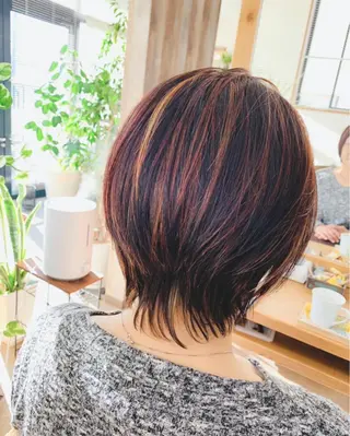 ショート カラー 新保 佳世のヘアスタイル