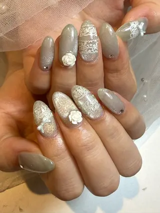 ミディアム nina beautyのネイルデザイン