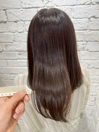 セミロング カラー 杉本 直樹のヘアスタイル