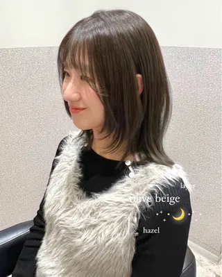 ミディアム カラー 赤み消し/透明感 🪽◝✩ 武者春花のヘアスタイル