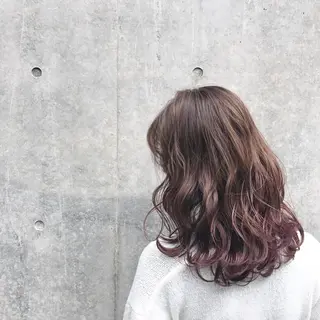 ミディアム 💛カラー大人気💛 c i a t eのヘアスタイル