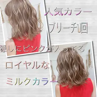 ミディアム カラー 縮毛矯正/髪質改善 ⭐️レイヤーの達人悟のヘアスタイル