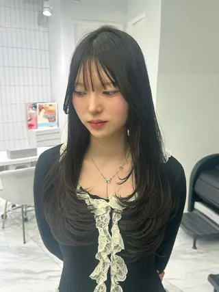 ロング カラー オールマイティ美容師 💋𝑨𝑵𝑵𝑨のヘアスタイル