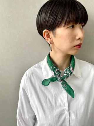 ショート -福岡博多筑紫口- 大津成美のヘアスタイル