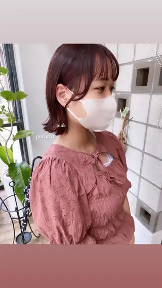 ショート カラー 塩澤 榛奈のヘアスタイル