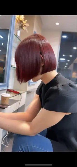 ショート カラー 渡辺 杏斗龍のヘアスタイル