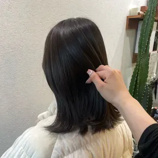 カラー 銀座:似合わせカラー オリーブ🫒アレンジのヘアスタイル