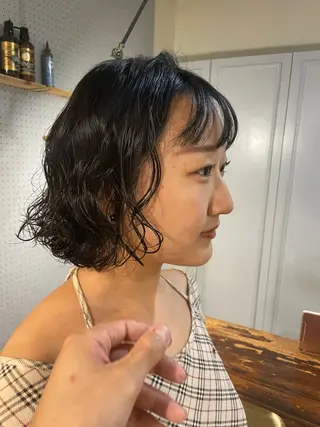 ミディアム パーマ 🤩噂のMr.髪ポジ ティブ®️yu🤩のヘアスタイル