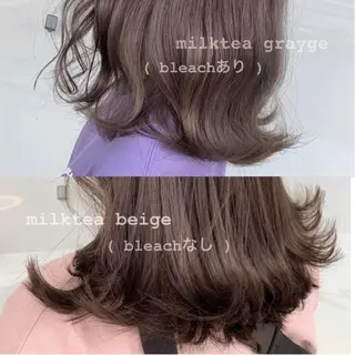 ミディアム レイヤー/艶髪カラー 森本くるみのヘアスタイル