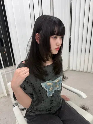 ミディアム カラー 大阪梅田/ イマムラミヅキのヘアスタイル
