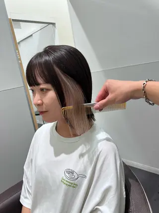 ショート カラー 渋谷/ショート/ボブ 輝来のヘアスタイル