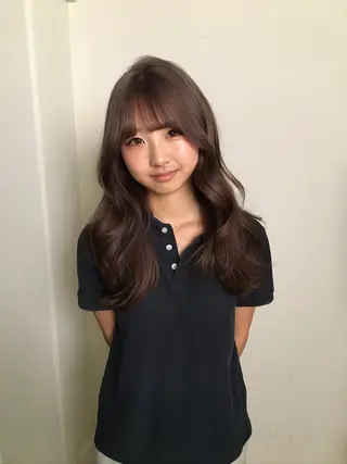 ロング カラー Hanaka🪷 ニュアンス×レイヤーのヘアスタイル