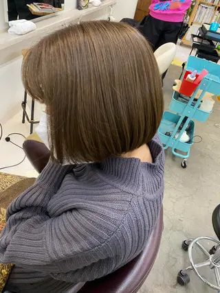 ミディアム カラー Moca 〰️のヘアスタイル