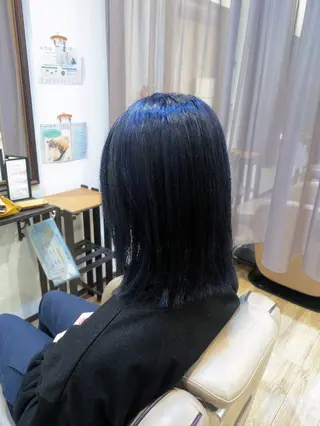 ミディアム フルムーン村上 心のヘアスタイル