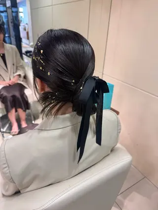 ヘアアレンジ ブリーチなしベー ジュ/tuburaのヘアスタイル