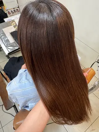 ロング カラー 池田 菜摘のヘアスタイル