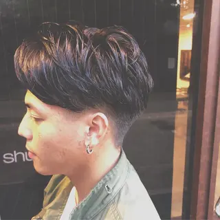 ショート パーマ メンズ コレットヘアー 田中アヤノのヘアスタイル