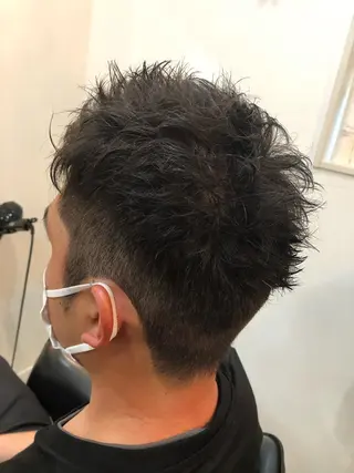 ショート メンズ 山口 晃也のヘアスタイル