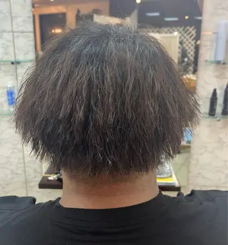 ショート パーマ メンズ 熊谷 拓海のヘアスタイル