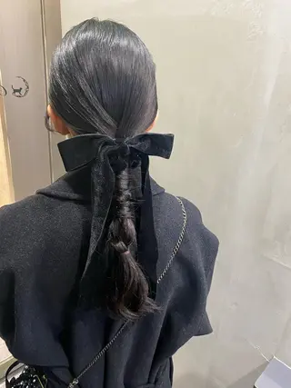 ロング ヘアアレンジ yui/パーマ/ メンズカットのヘアスタイル