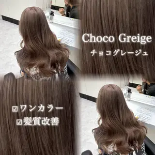 ロング カラー ヘアアレンジ 艶髪グレージュ🩶 maharuのヘアスタイル