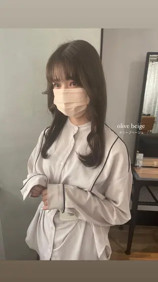 ロング カラー coco♡ 韓国hairのヘアスタイル