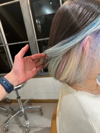 ショート 似合わせレイヤー ＆縮毛矯正のヘアスタイル