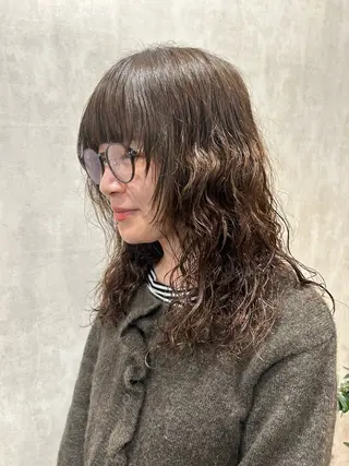 セミロング パーマ 🌵ｵｶﾓﾄ 🌵のヘアスタイル
