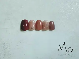 ネイル マミーナオレンジ 須田のネイルデザイン