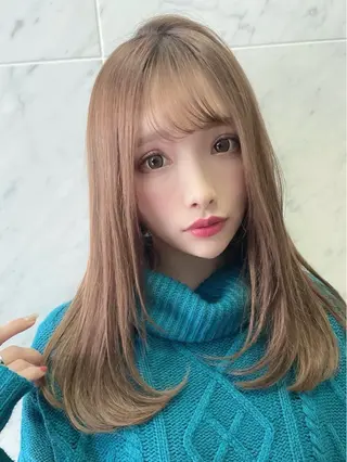 セミロング 縮毛矯正・髪質改善 ❣️三浦正也のヘアスタイル