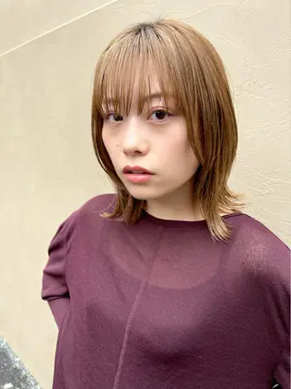 ミディアム カラー 似合わせショート×透 明感/やじまたかしのヘアスタイル