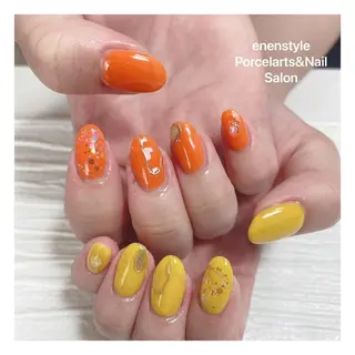 ミディアム ネイル 🐾enen style 🐾のネイルデザイン