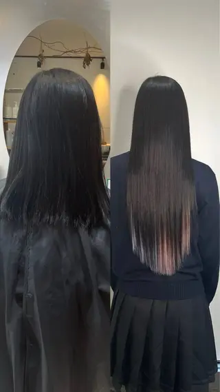 ロング 野村 奈里亜のヘアスタイル