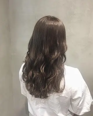 セミロング カラー ヘアアレンジ TOKI /透明感/原宿のヘアスタイル