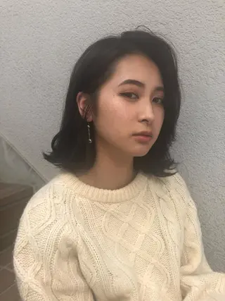 ミディアム カラー 白髪ぼかし/ショート /ミニボブだいじのヘアスタイル