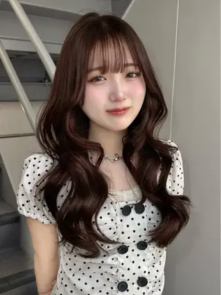 ロング カラー ヘアアレンジ 透明感カラー￤ まなみ🎀💞のヘアスタイル