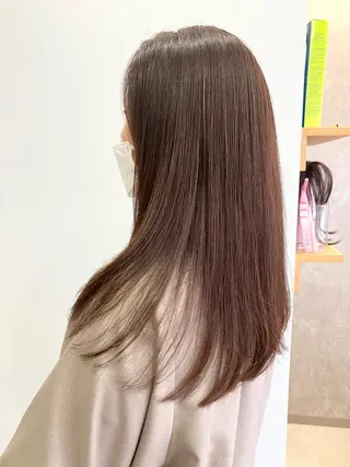 ロング カラー 須賀 知穂のヘアスタイル