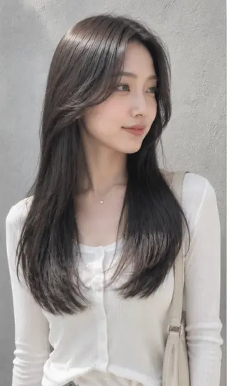 ロング 中津No.1髪質改善 店長✨透ける暗髪のヘアスタイル