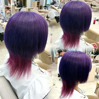 ミディアム カラー 暖色/ブリーチカラー 🎀 M i k uのヘアスタイル
