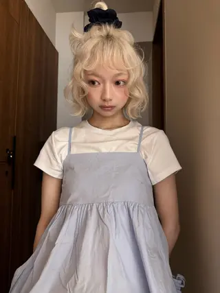 カラー 透明感カラー／ オシャレヘア／まりなのヘアスタイル