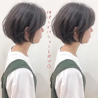 ショート 横浜ブリーチムラ直し ハイトーン/ブリーチのヘアスタイル